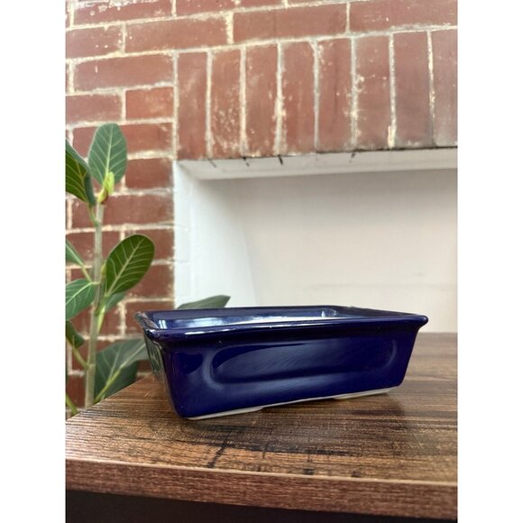 Rectangular Blue Ceramic Dish - Picture 1 of 10